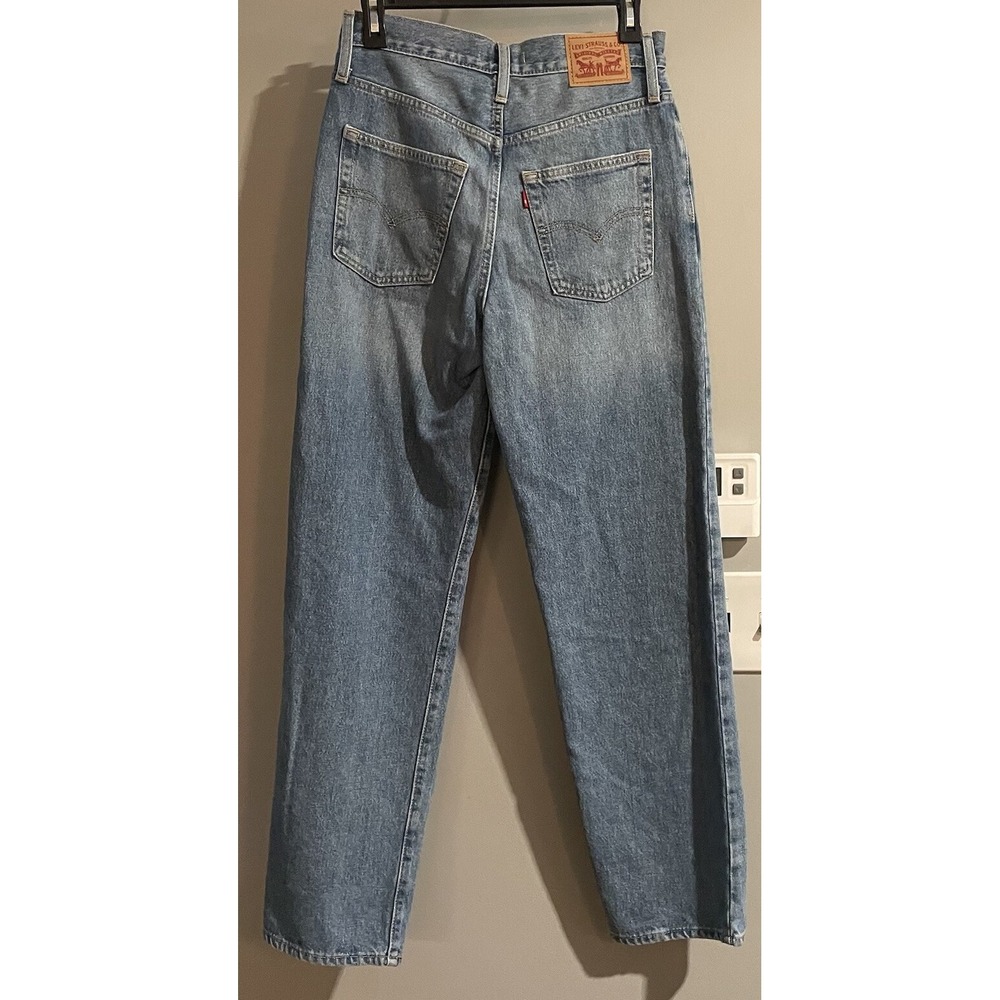 Levis Jeans Baggy 94 Denim Loose Light Wash‎ Distressed Womens 26 - Picture 2 of 9